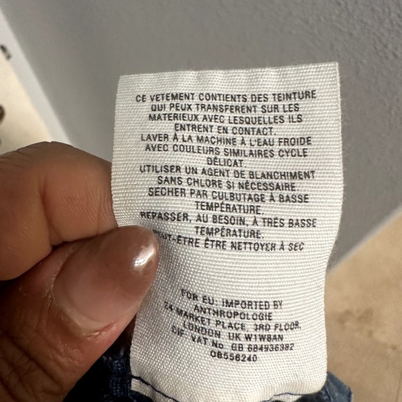 Anthropologie Hei Hei Women's Chambray Linen-Blend Open Front Jacket Size Small - Picture 11 of 11